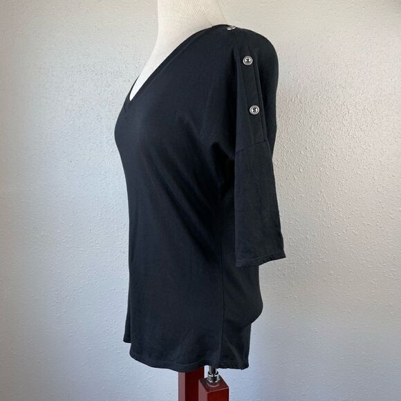 NWT JW Style Half Sleeve V-Neck Top Size S - Picture 3 of 6